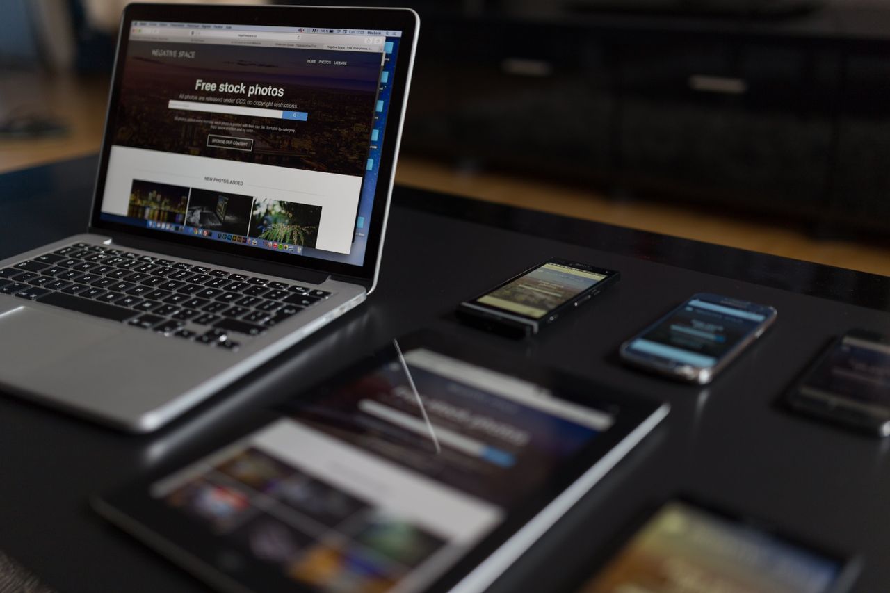 hero-img A contemporary workspace showcasing a laptop, tablet, and smartphones, ideal for tech and freelance use.